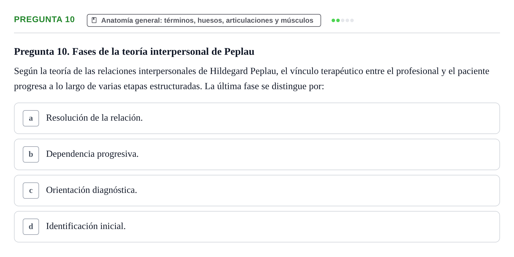Enunciado: Pregunta 10
