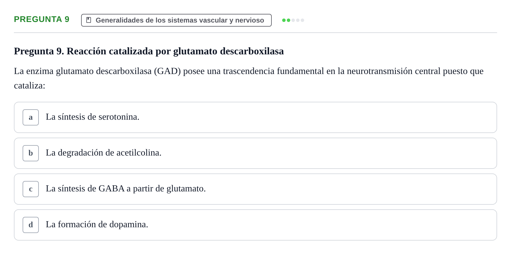 Enunciado: Pregunta 9