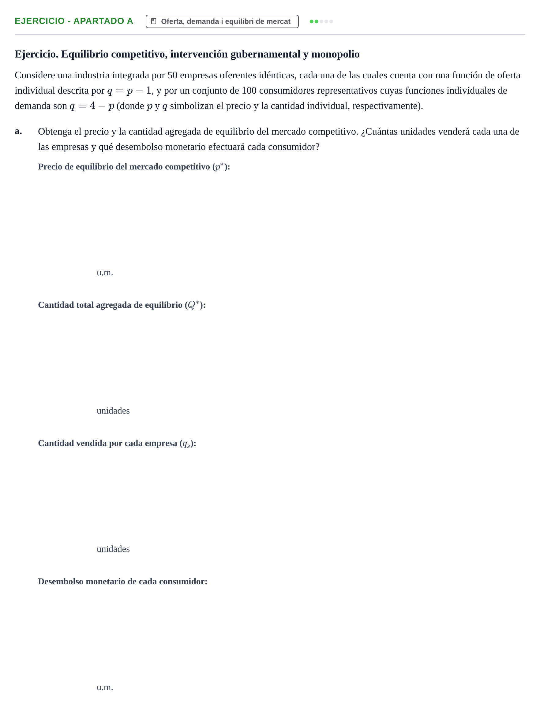 Enunciado: Ejercicio - Apartado a · Introducción a la Economía UAB 2010