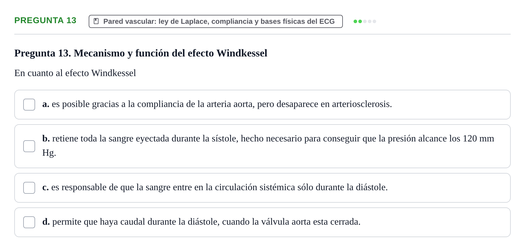 Enunciado: Pregunta 13 · Biofísica UAB 2023