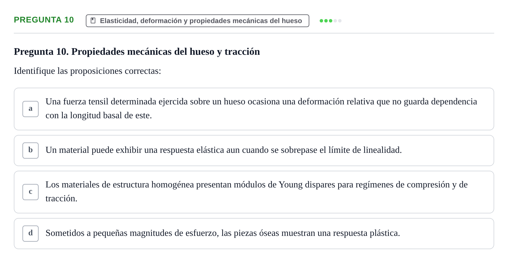 Enunciado: Pregunta 10 · Biofísica UAB 2024