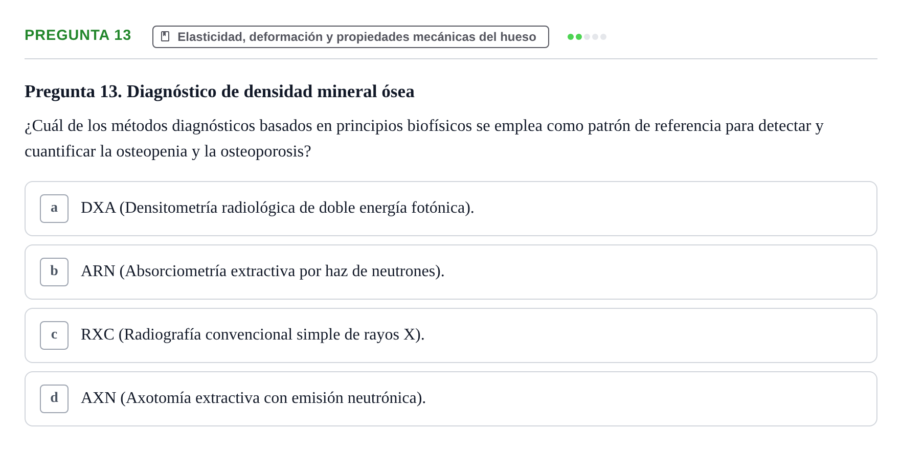 Enunciado: Pregunta 13 · Biofísica UAB 2024