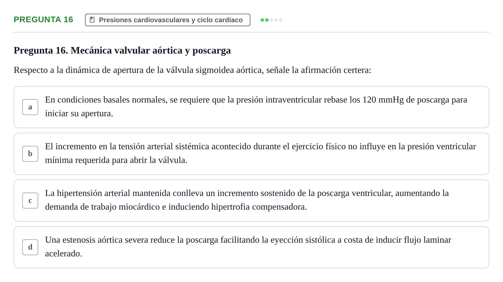 Enunciado: Pregunta 16 · Biofísica UAB 2024