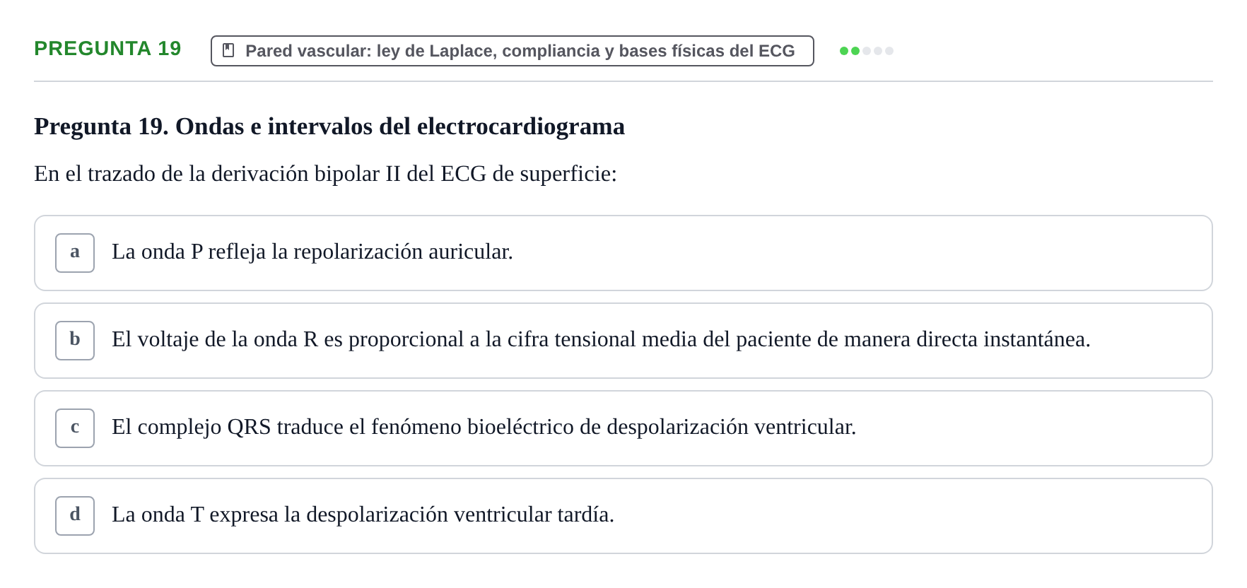 Enunciado: Pregunta 19 · Biofísica UAB 2024