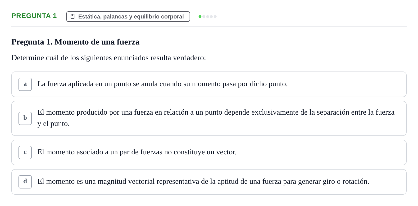 Enunciado: Pregunta 1 · Biofísica UAB 2024