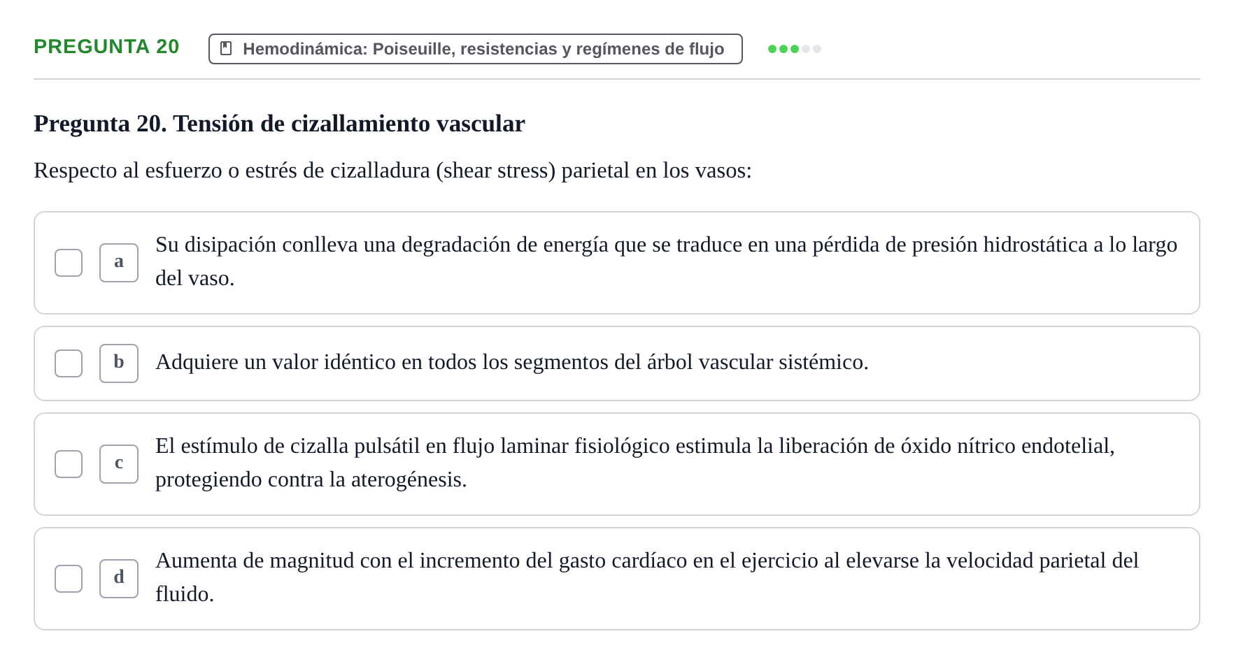 Enunciado: Pregunta 20 · Biofísica UAB 2024
