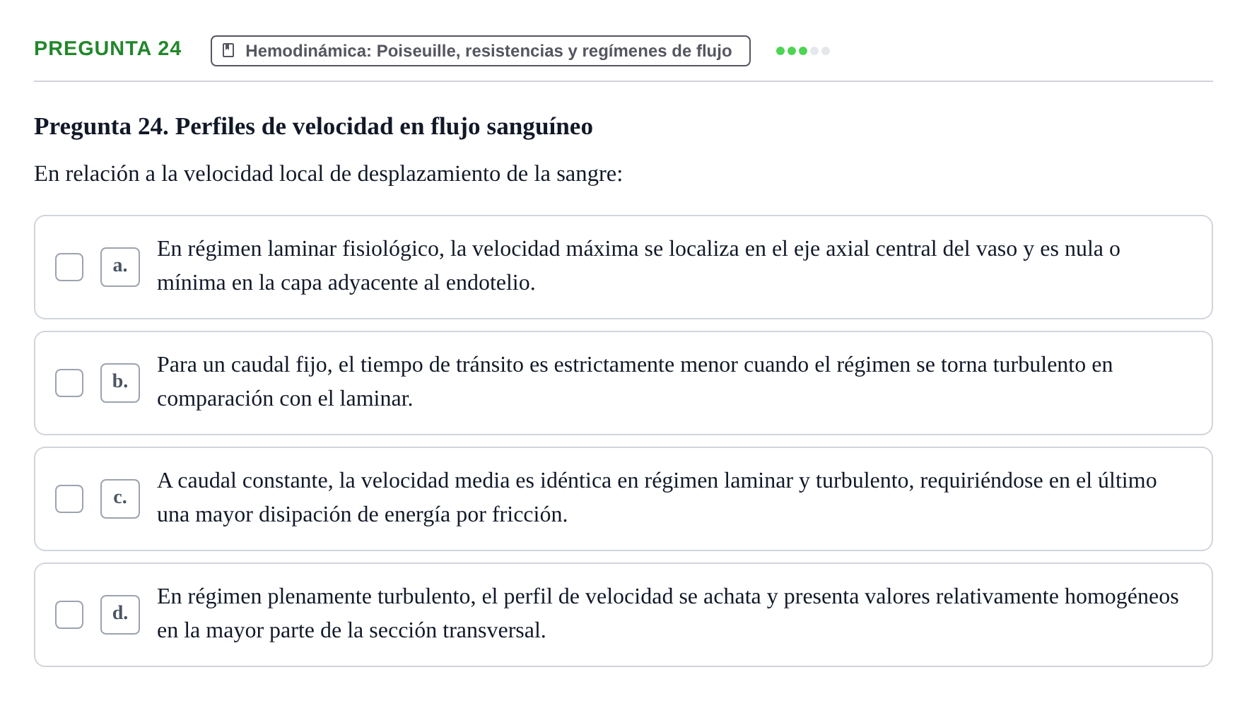 Enunciado: Pregunta 24 · Biofísica UAB 2024