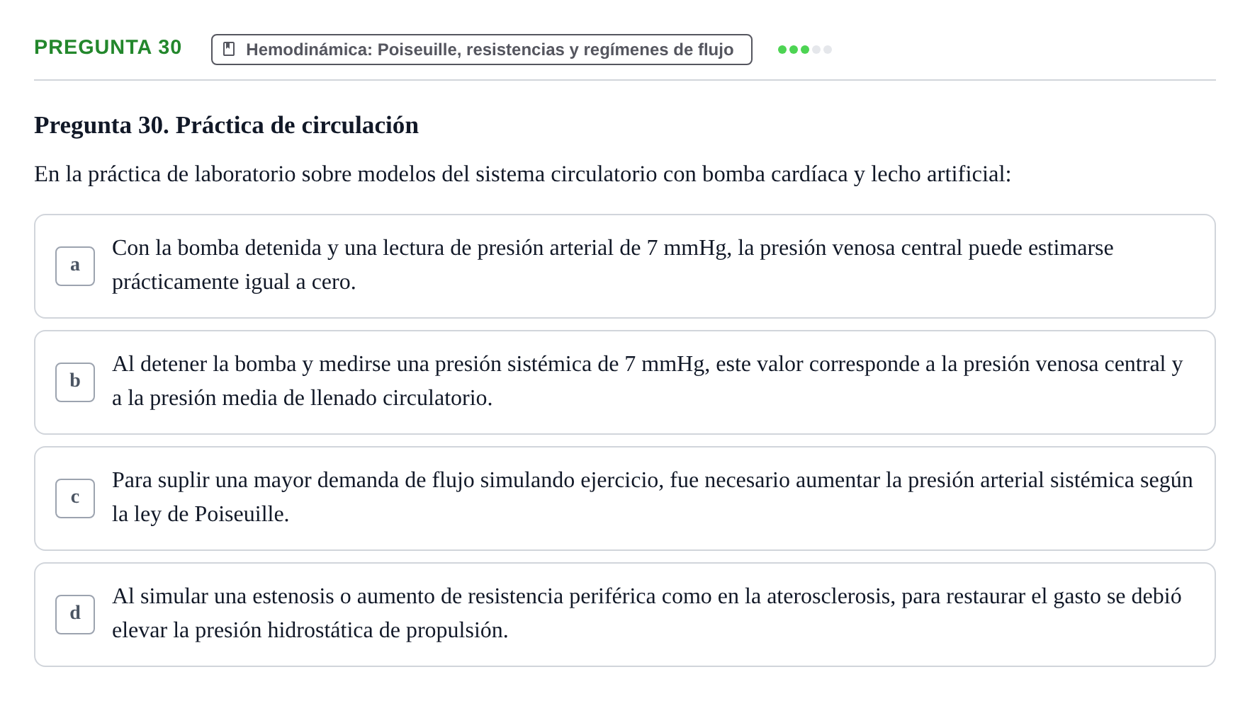 Enunciado: Pregunta 30 · Biofísica UAB 2024