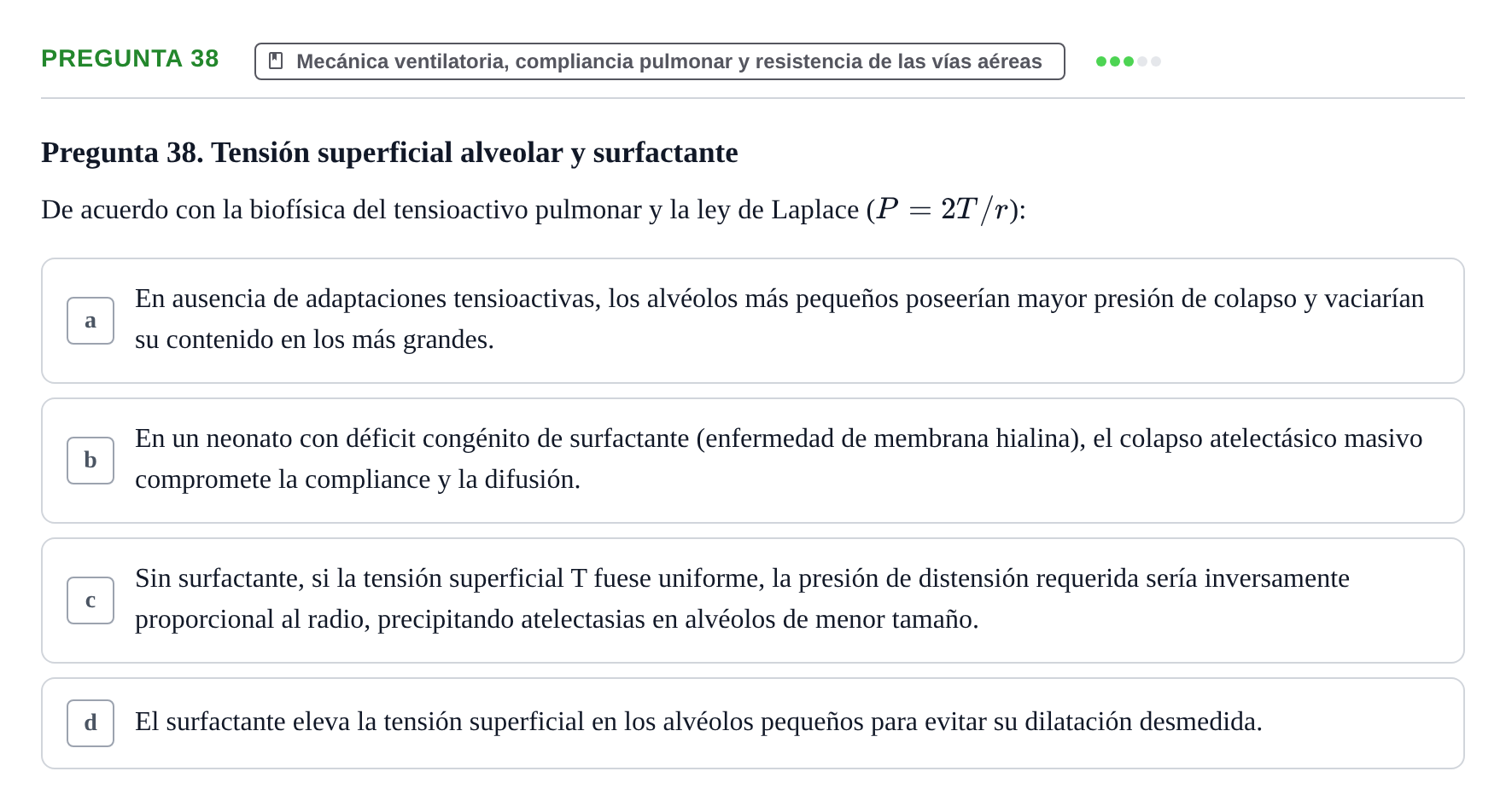 Enunciado: Pregunta 38 · Biofísica UAB 2024