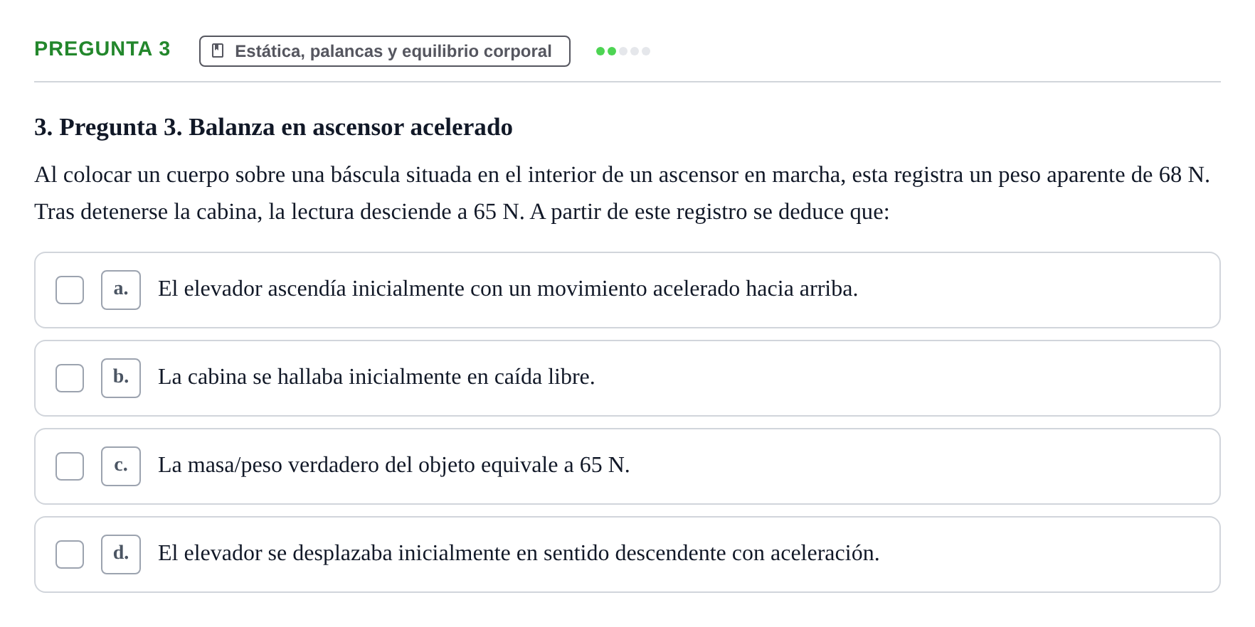 Enunciado: Pregunta 3 · Biofísica UAB 2024