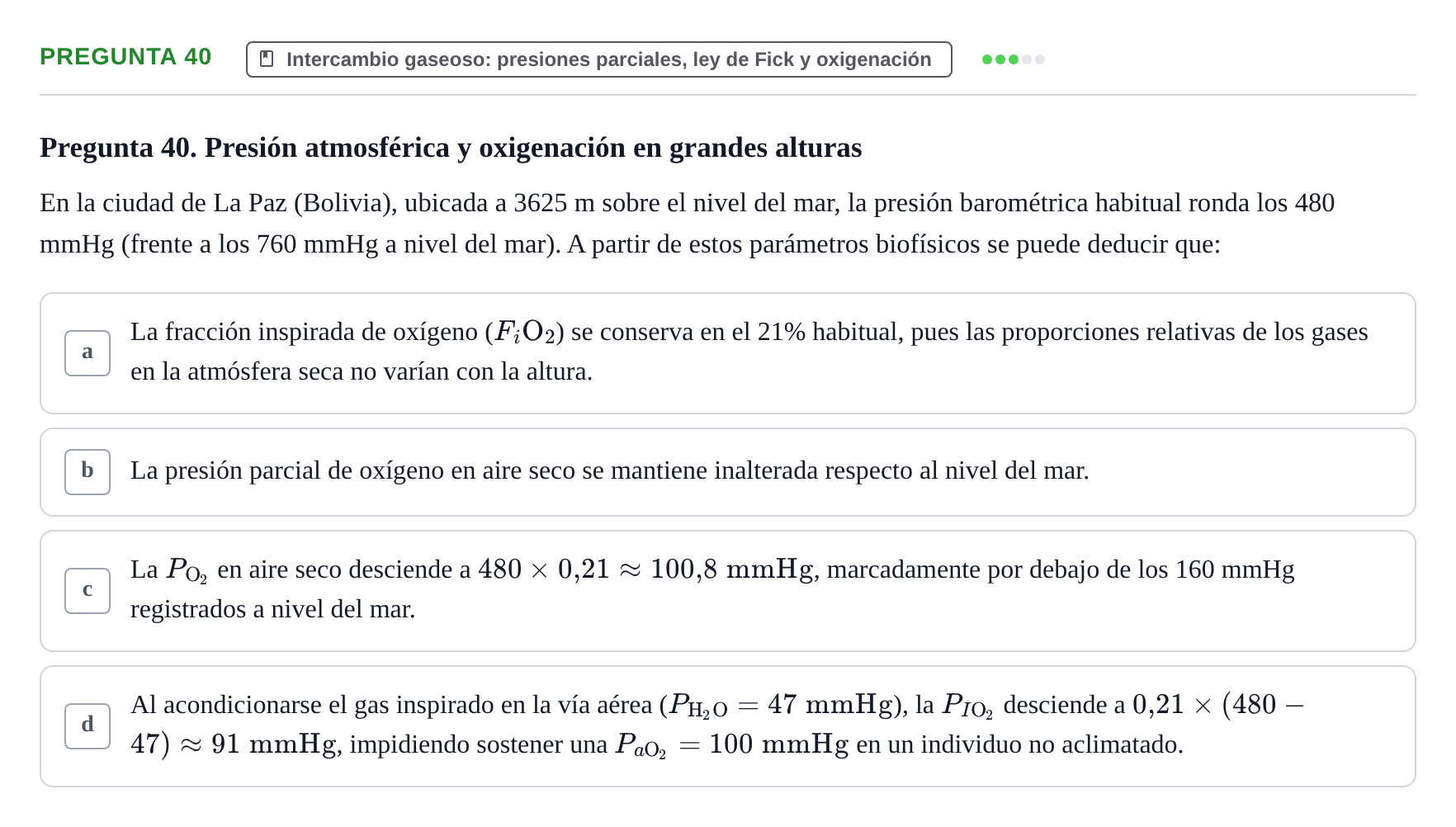 Enunciado: Pregunta 40 · Biofísica UAB 2024