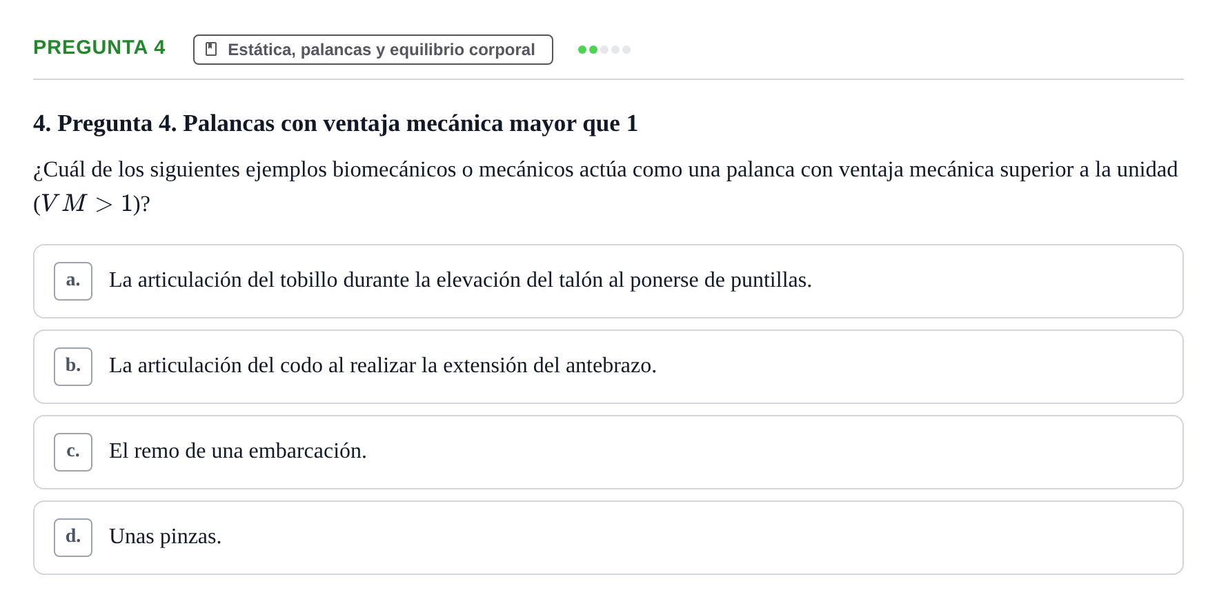 Enunciado: Pregunta 4 · Biofísica UAB 2024