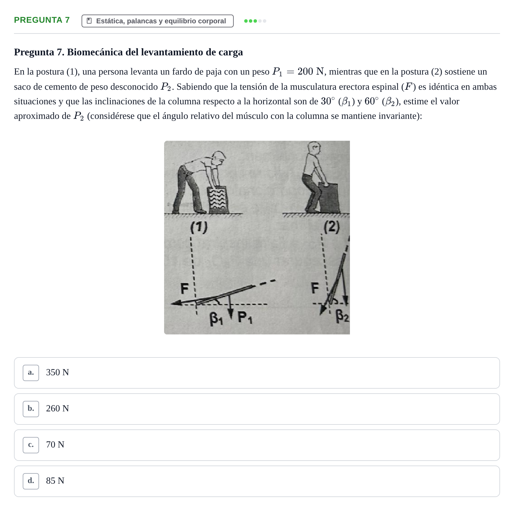 Enunciado: Pregunta 7 · Biofísica UAB 2024