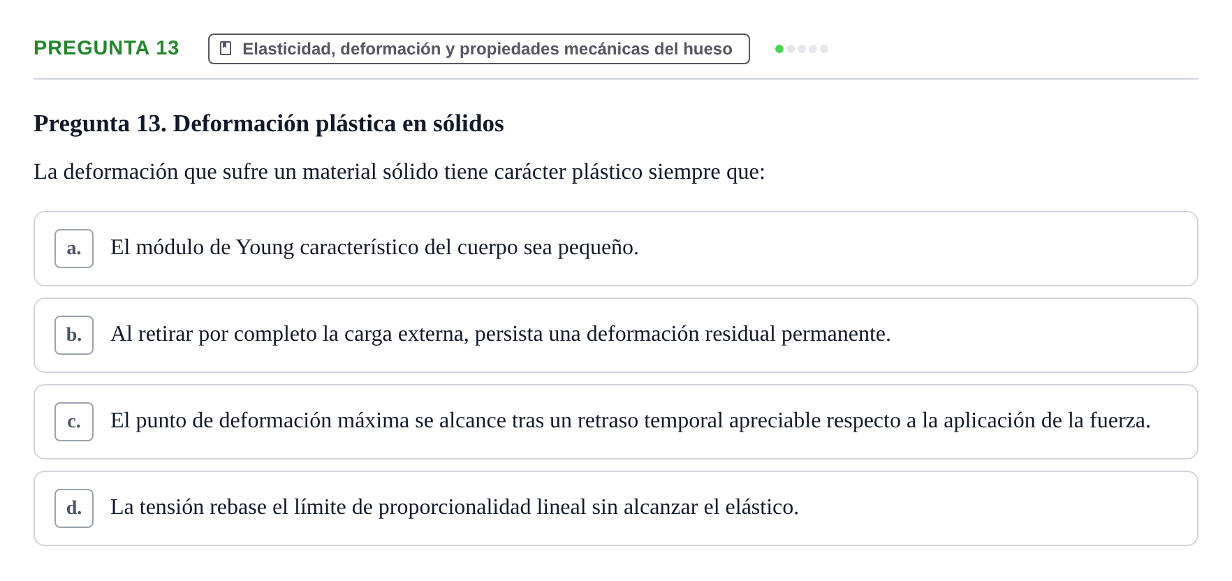 Enunciado: Pregunta 13 · Biofísica UAB 2025