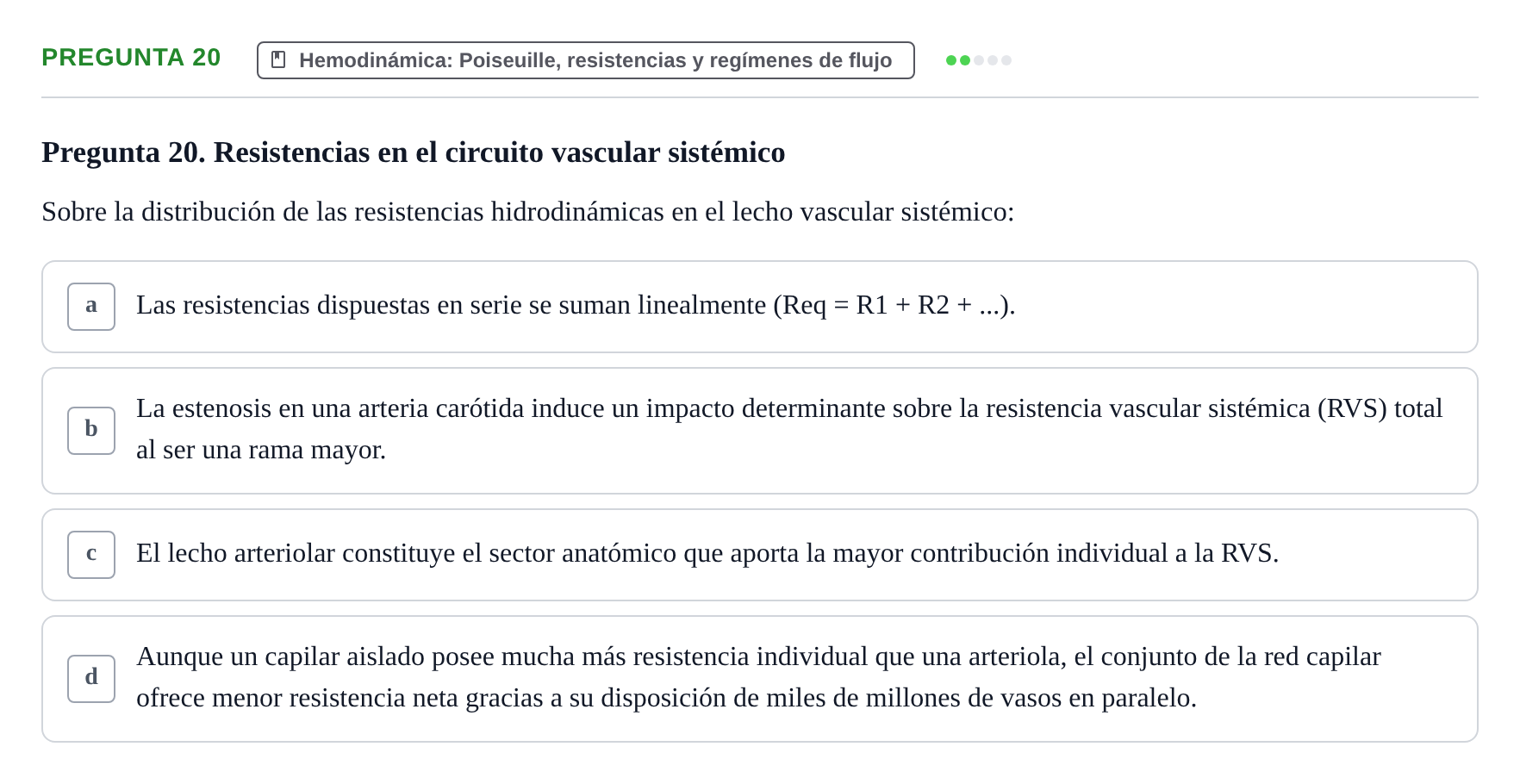 Enunciado: Pregunta 20 · Biofísica UAB 2025