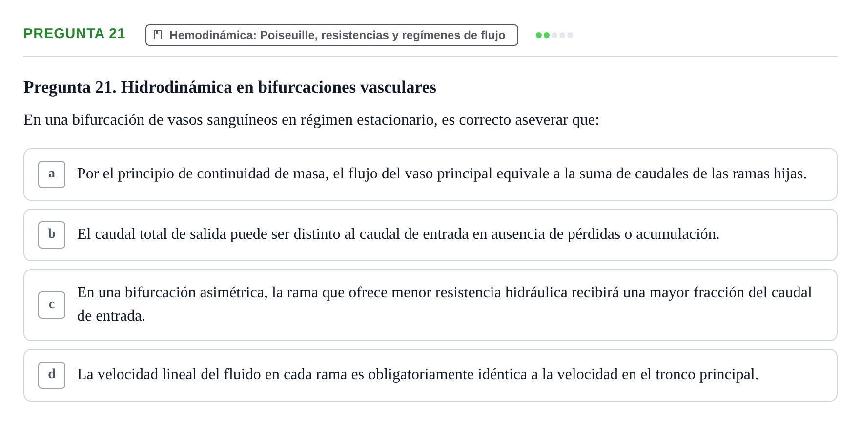 Enunciado: Pregunta 21 · Biofísica UAB 2025