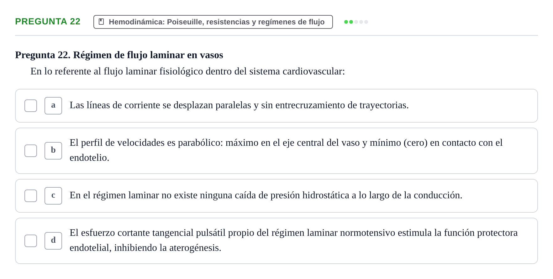 Enunciado: Pregunta 22 · Biofísica UAB 2025
