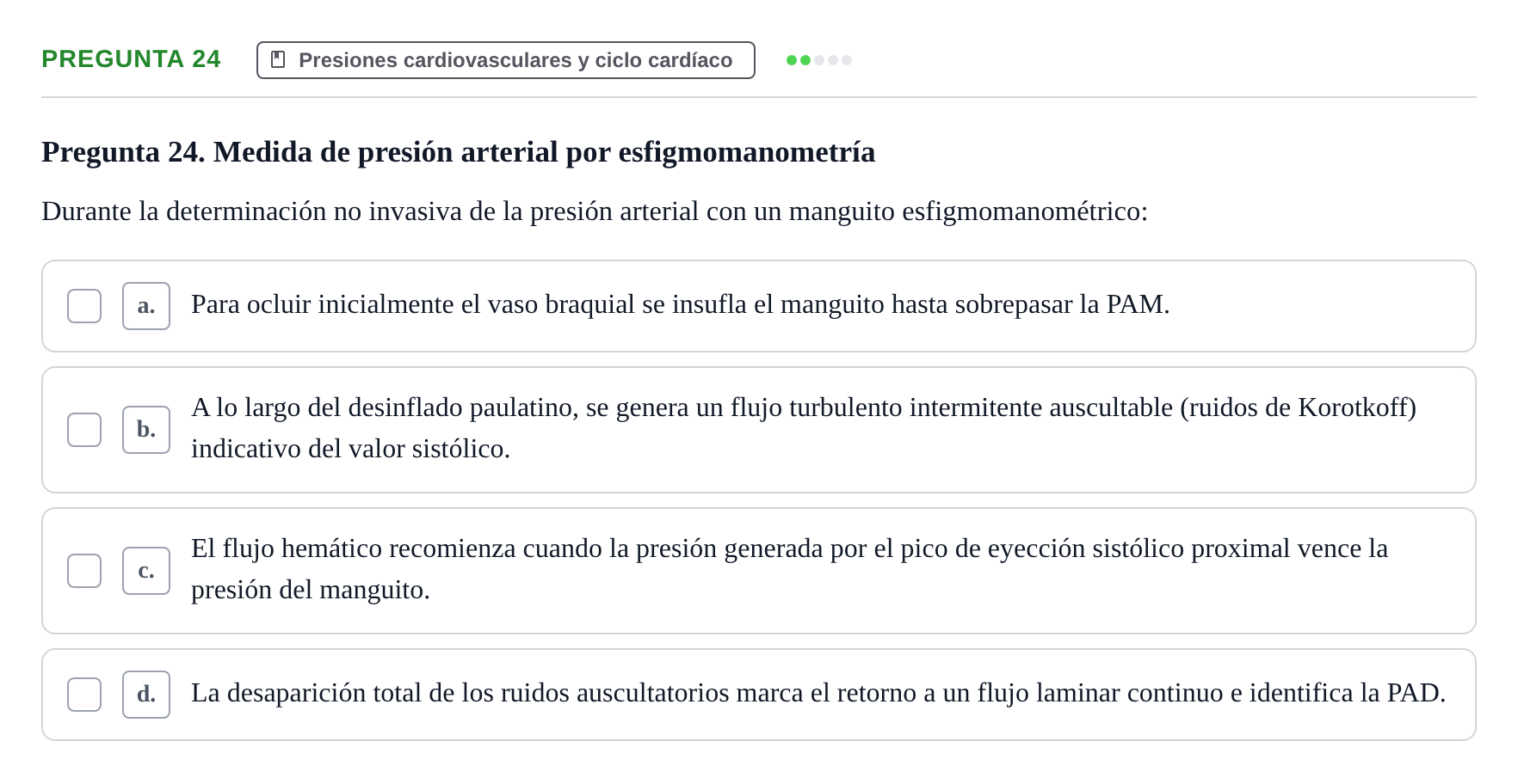 Enunciado: Pregunta 24 · Biofísica UAB 2025
