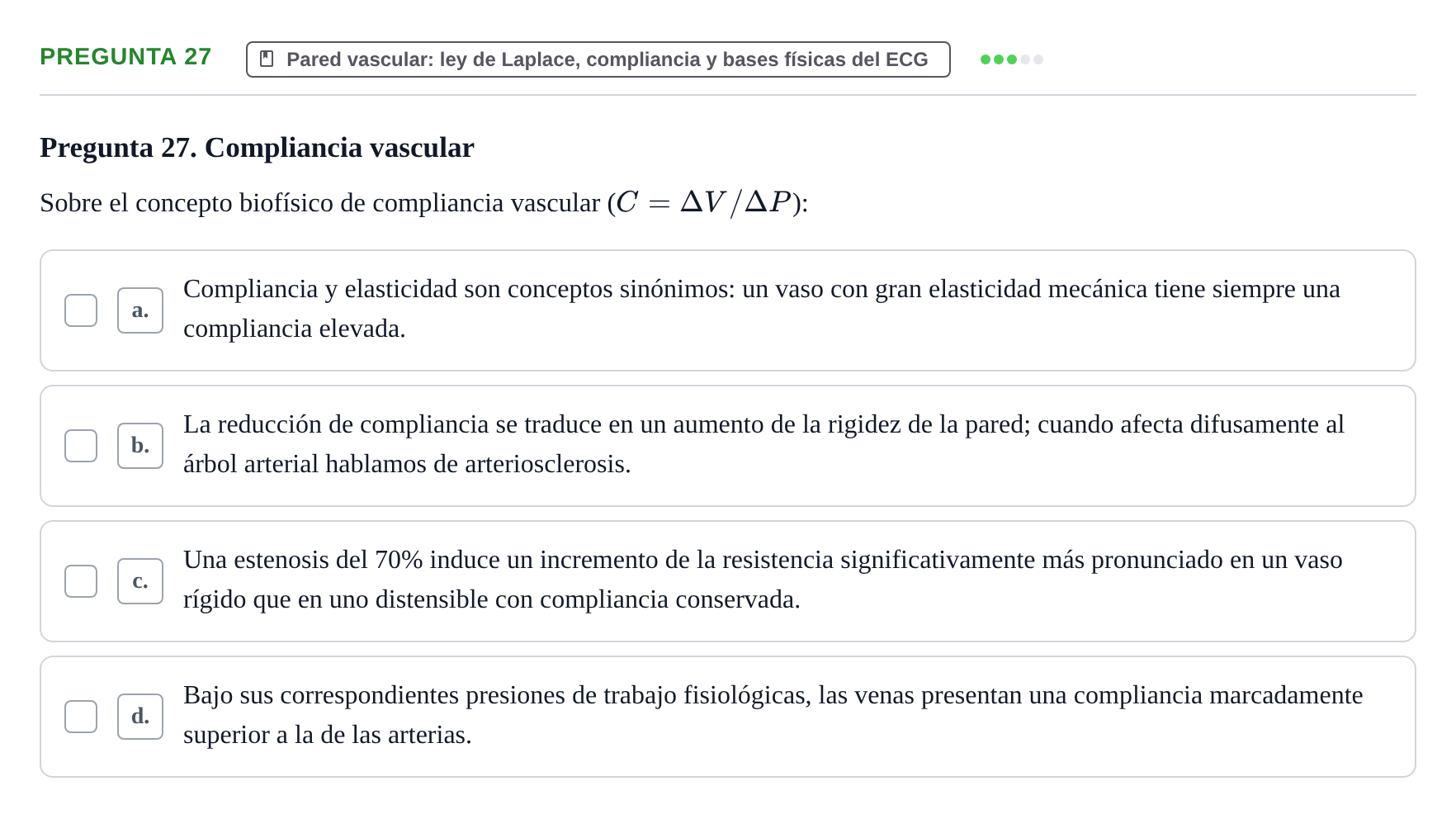 Enunciado: Pregunta 27 · Biofísica UAB 2025