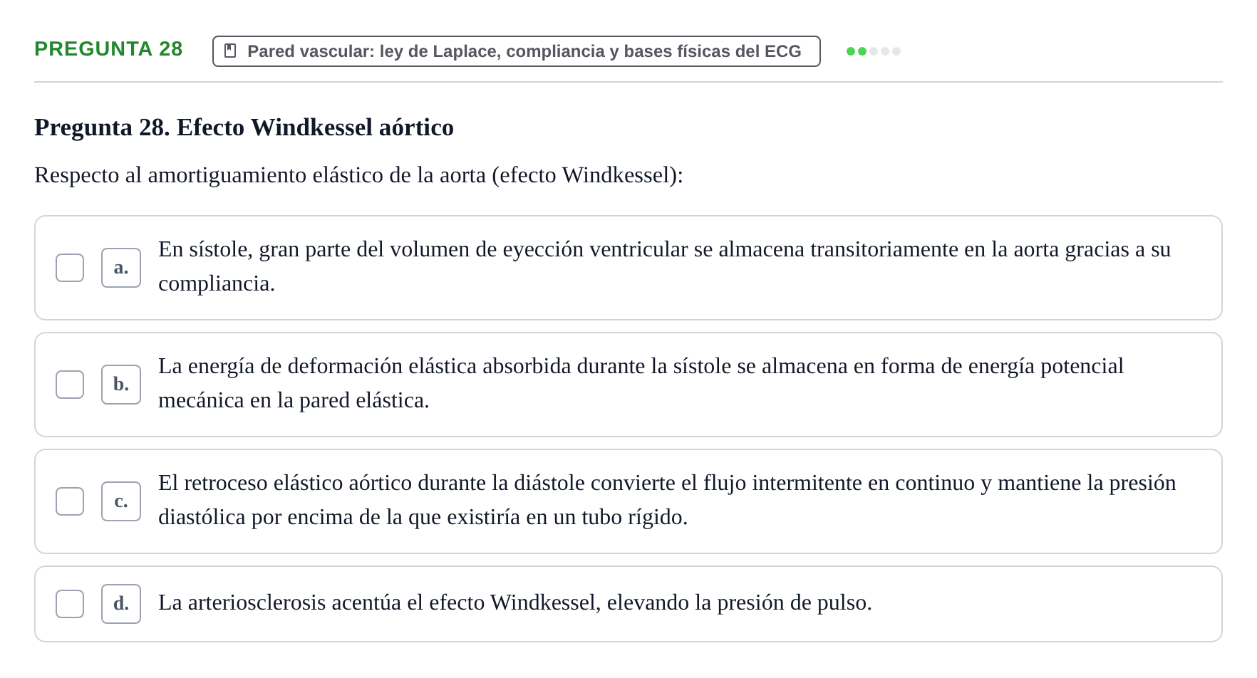 Enunciado: Pregunta 28 · Biofísica UAB 2025