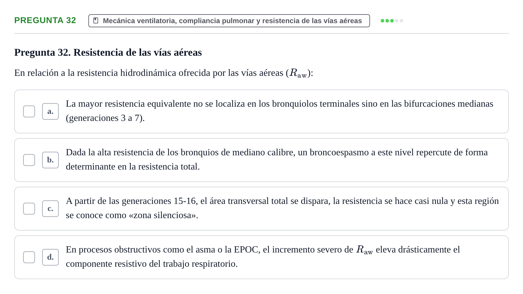 Enunciado: Pregunta 32 · Biofísica UAB 2025