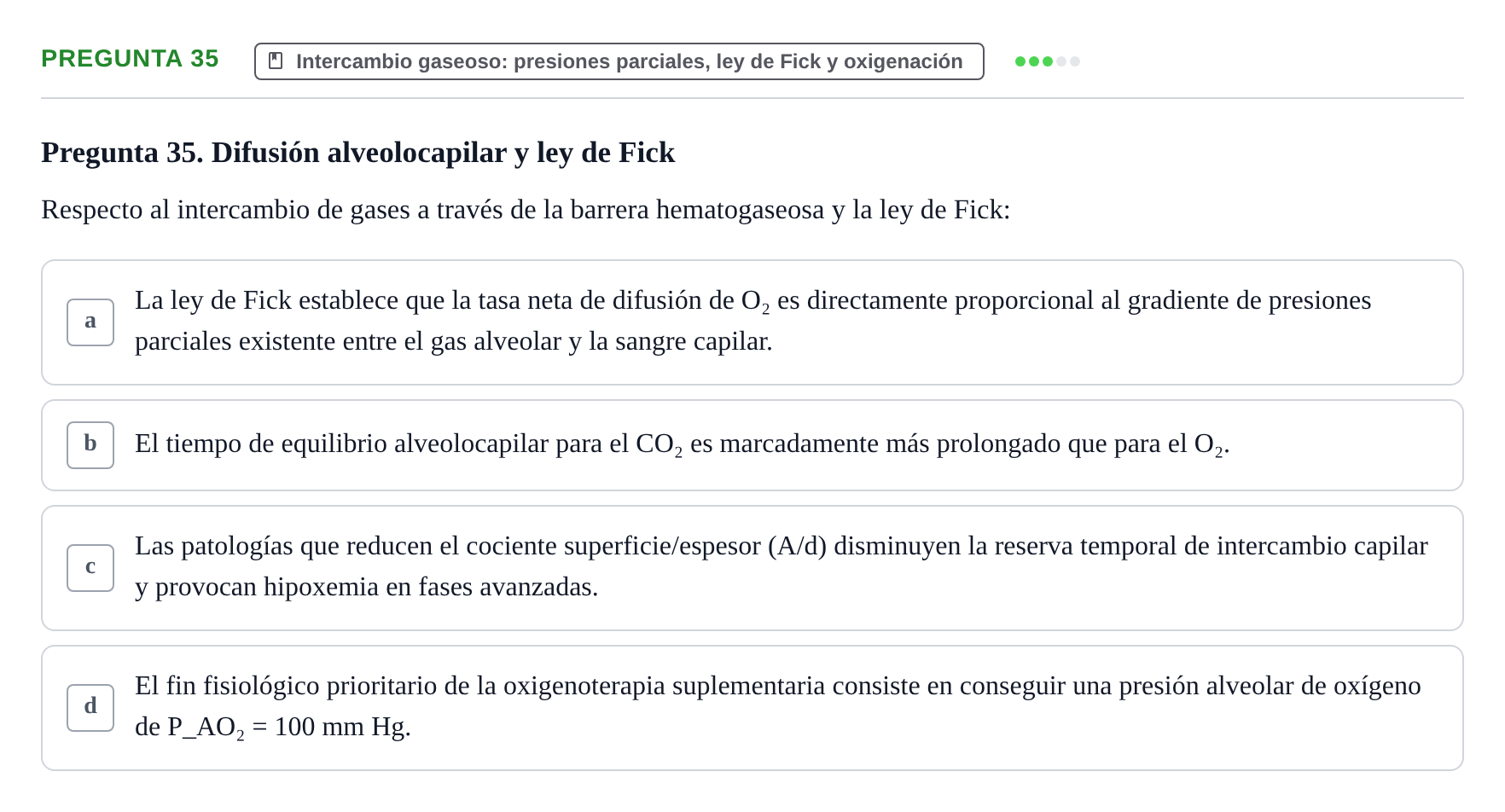 Enunciado: Pregunta 35 · Biofísica UAB 2025