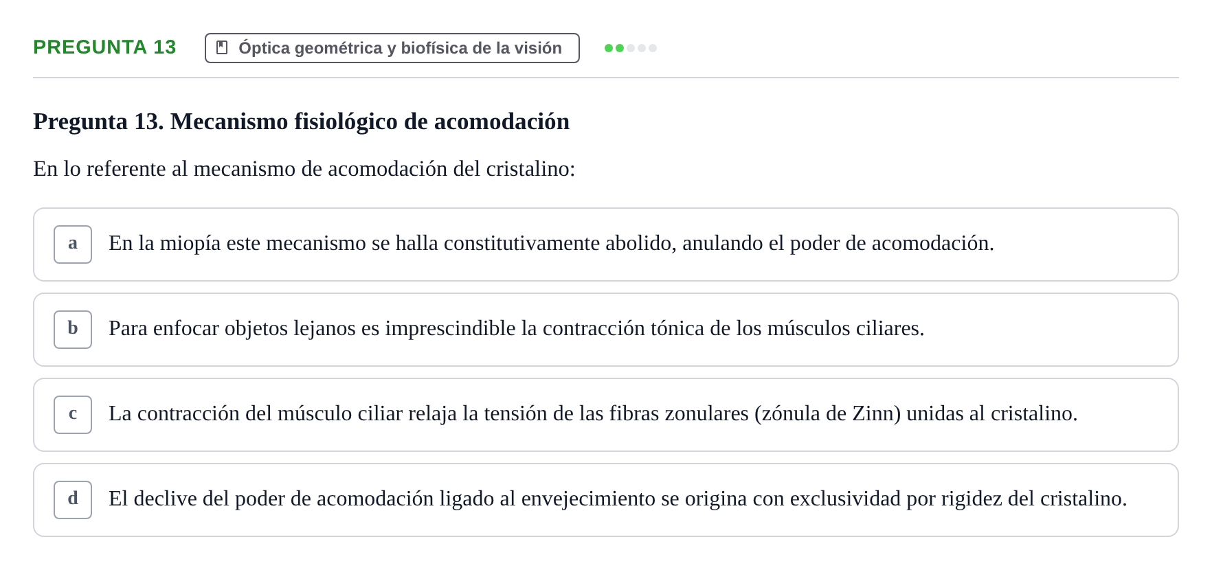 Enunciado: Pregunta 13 · Biofísica UAB 2022