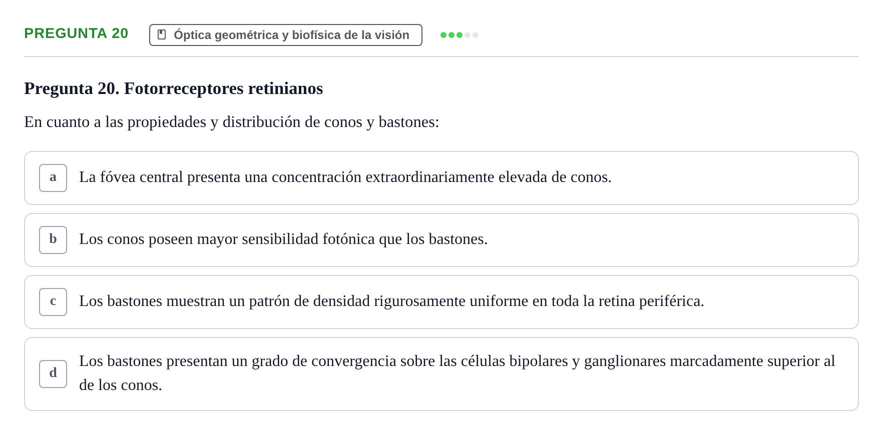 Enunciado: Pregunta 20 · Biofísica UAB 2022