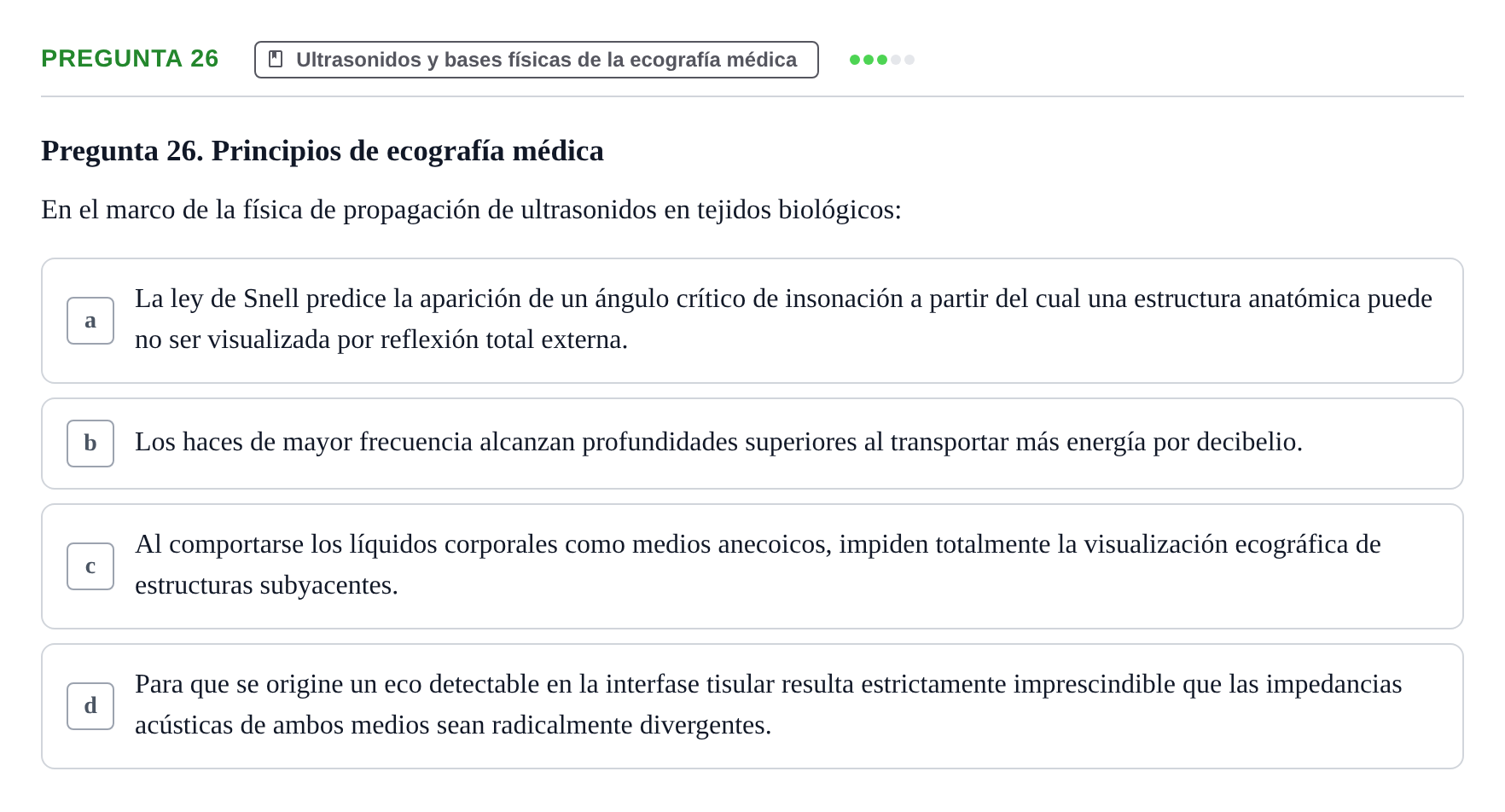 Enunciado: Pregunta 26 · Biofísica UAB 2022