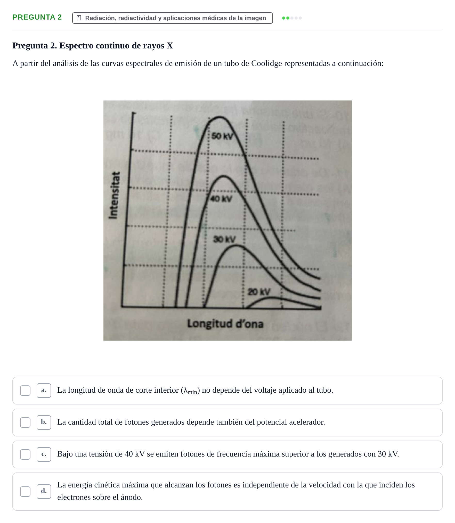 Enunciado: Pregunta 2 · Biofísica UAB 2022