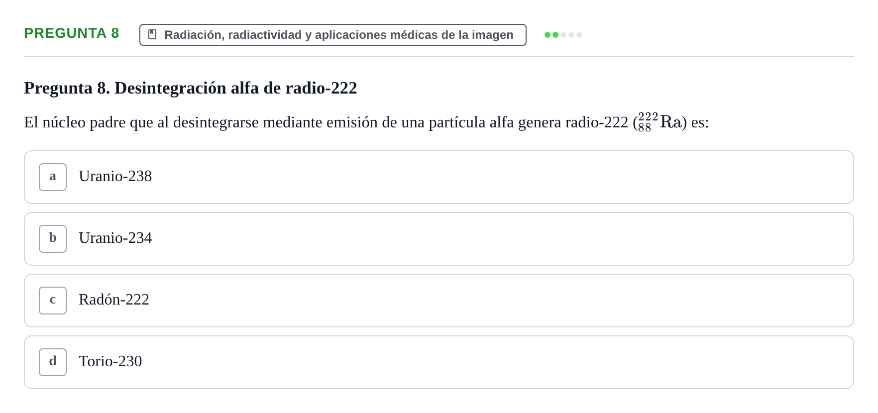 Enunciado: Pregunta 8 · Biofísica UAB 2022