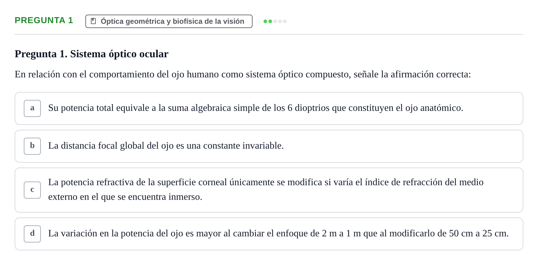 Enunciado: Pregunta 1 · Biofísica UAB Examen Segundo Parcial de Biofísica