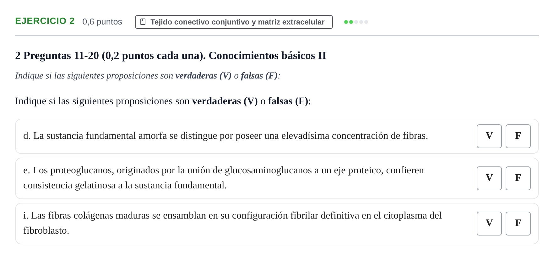 Enunciado: Ejercicio 2 - Tejido conectivo conjuntivo y matriz extracel… · Histología UAB 2023