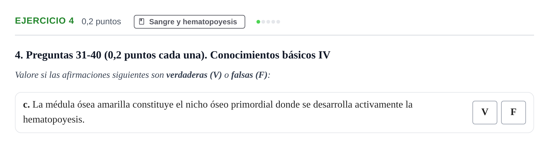 Enunciado: Ejercicio 4 - Sangre y hematopoyesis · Histología UAB 2023