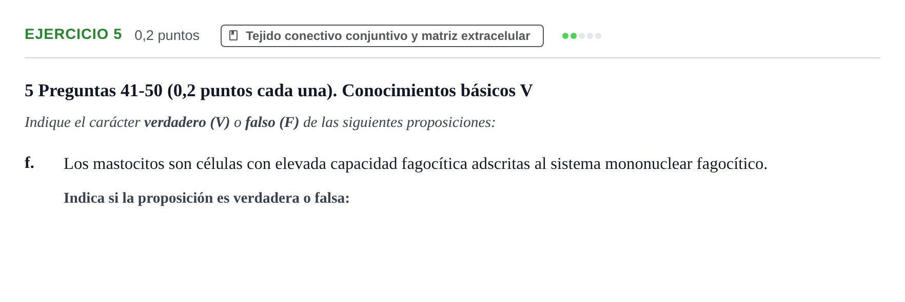 Enunciado: Ejercicio 5 - Tejido conectivo conjuntivo y matriz extracel… · Histología UAB 2023