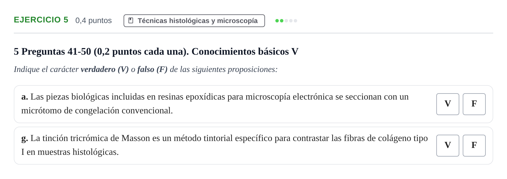 Enunciado: Ejercicio 5 - Técnicas histológicas y microscopía · Histología UAB 2023