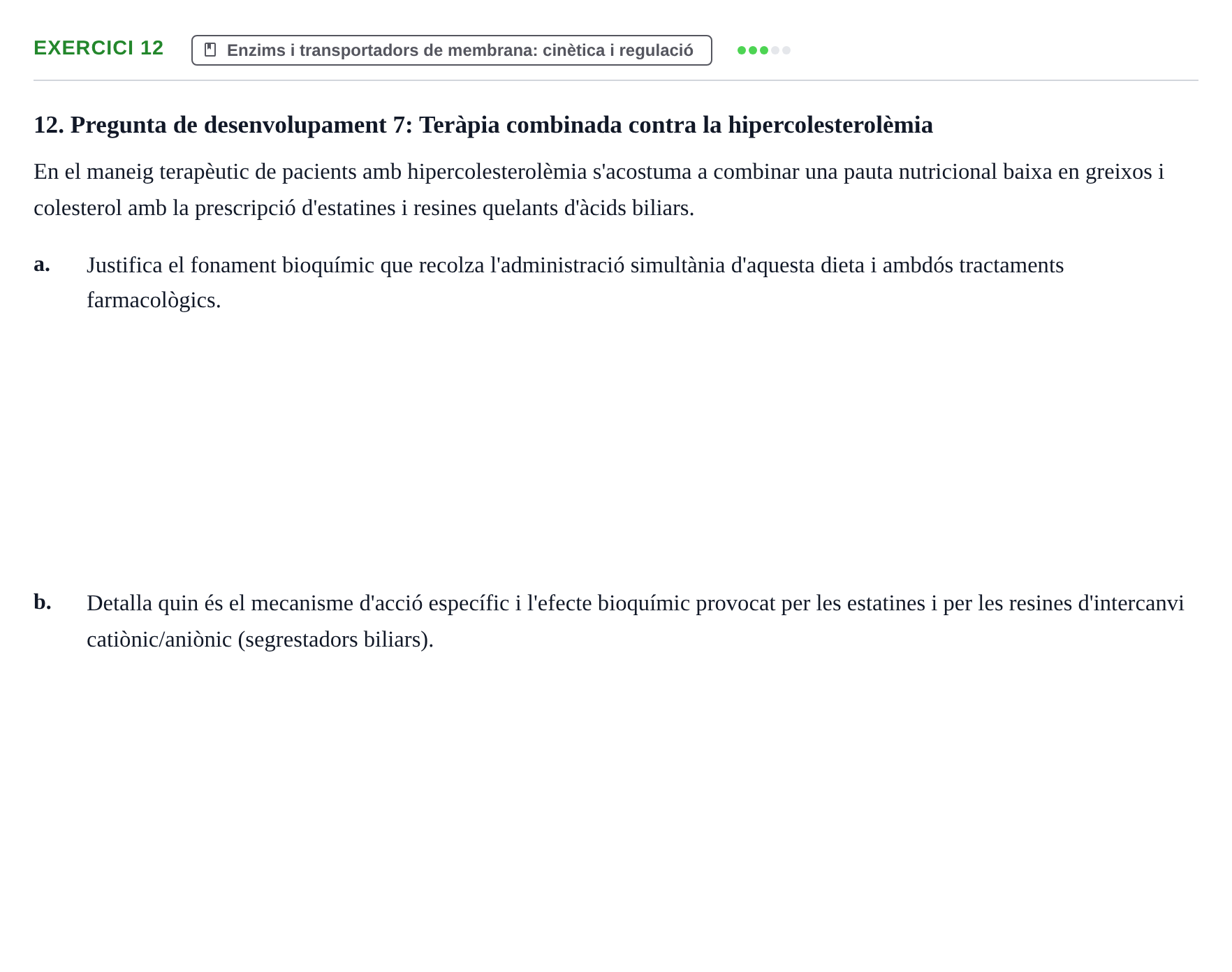 Enunciado: Problema 12 · Bioquímica Estructural i Biologia Molecular UAB Setembre 2009