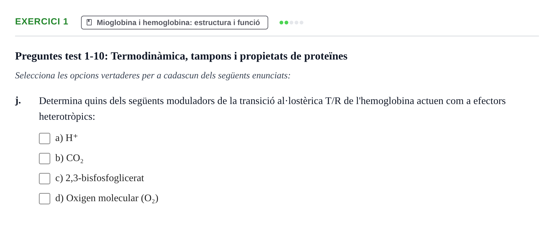 Enunciado: Ejercicio 1 - Mioglobina i hemoglobina · Bioquímica Estructural i Biologia Molecular UAB Setembre 2009
