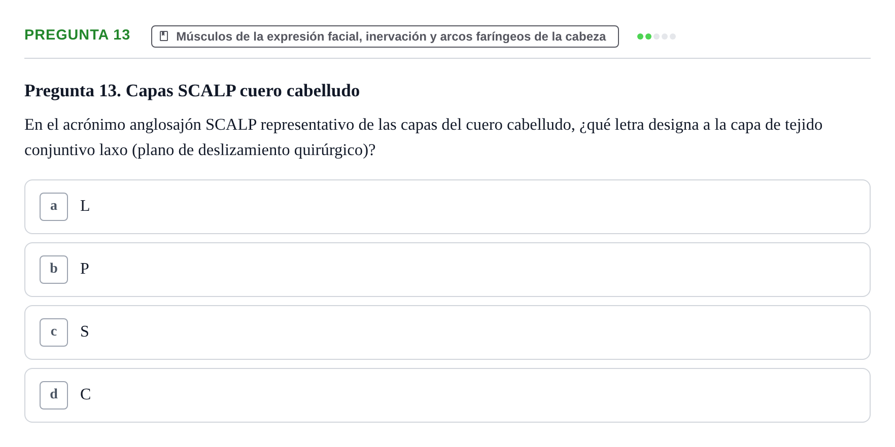 Enunciado: Pregunta 13 · Anatomia Humana: Cardiovascular, Cap i Coll UAB 2024