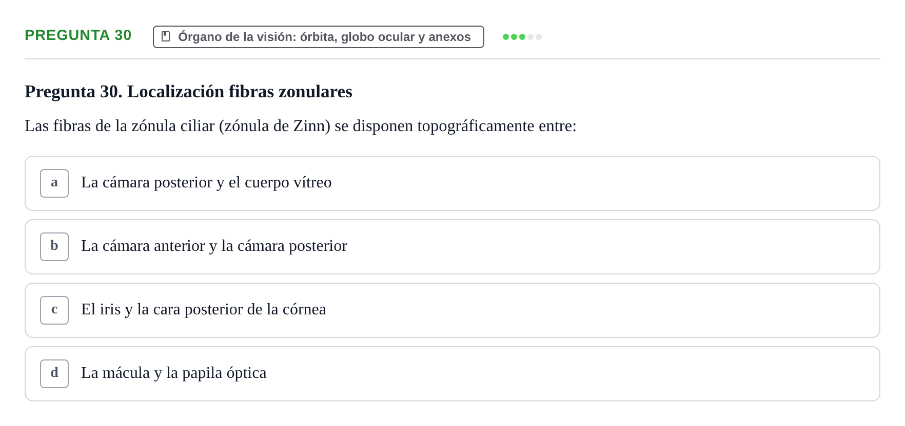 Enunciado: Pregunta 30 · Anatomia Humana: Cardiovascular, Cap i Coll UAB 2024