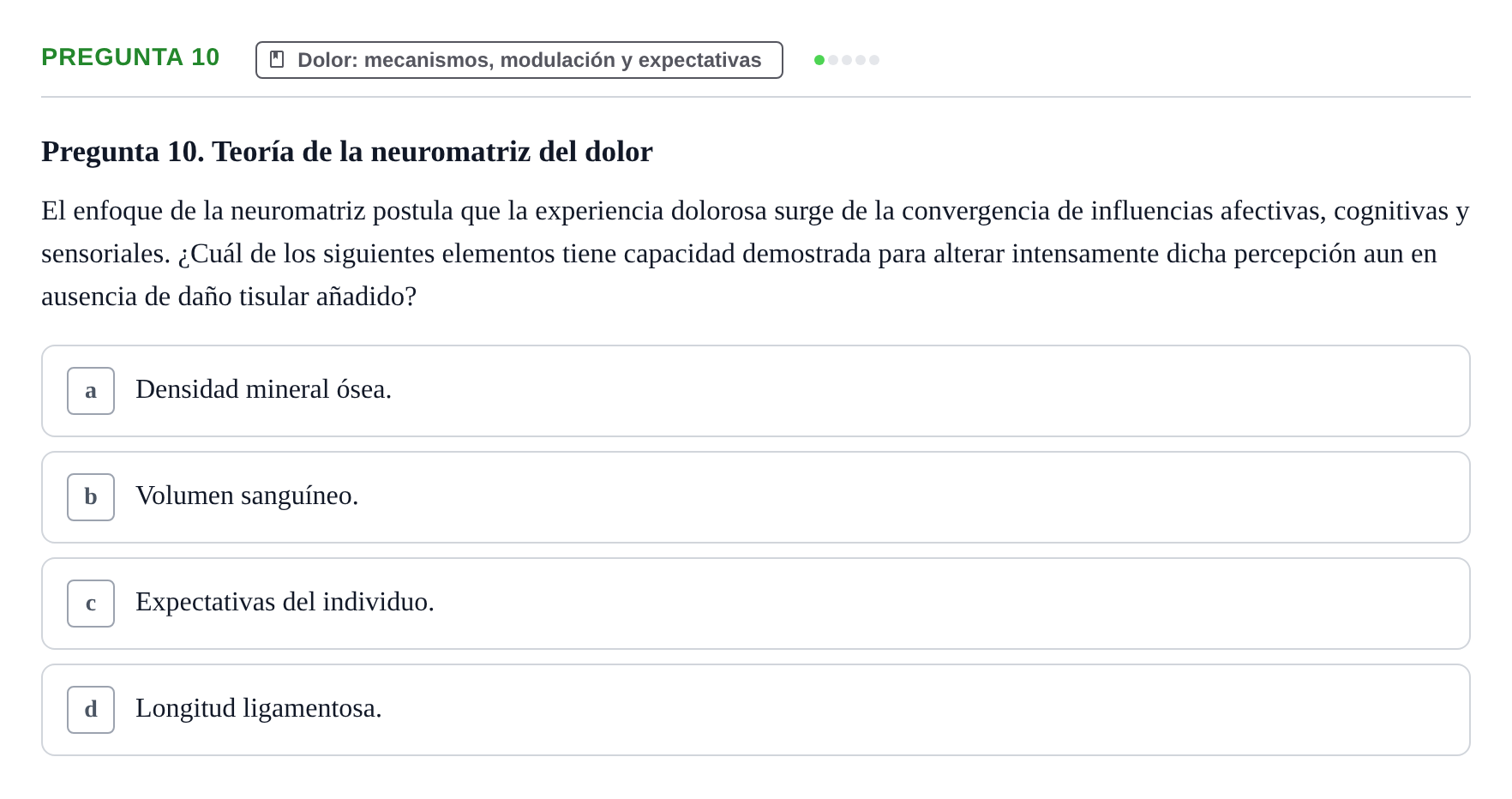 Enunciado: Pregunta 10