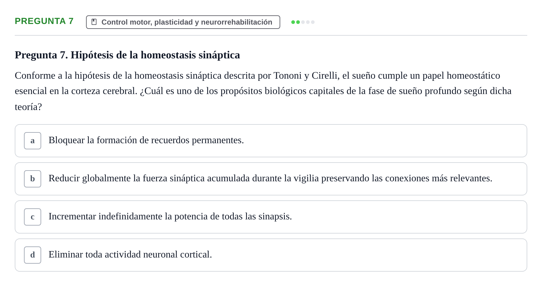 Enunciado: Pregunta 7