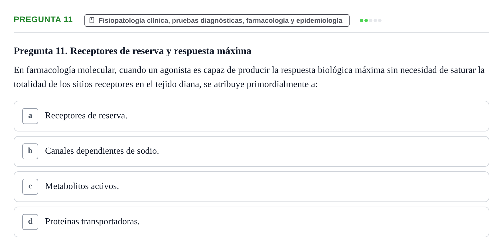 Enunciado: Pregunta 11