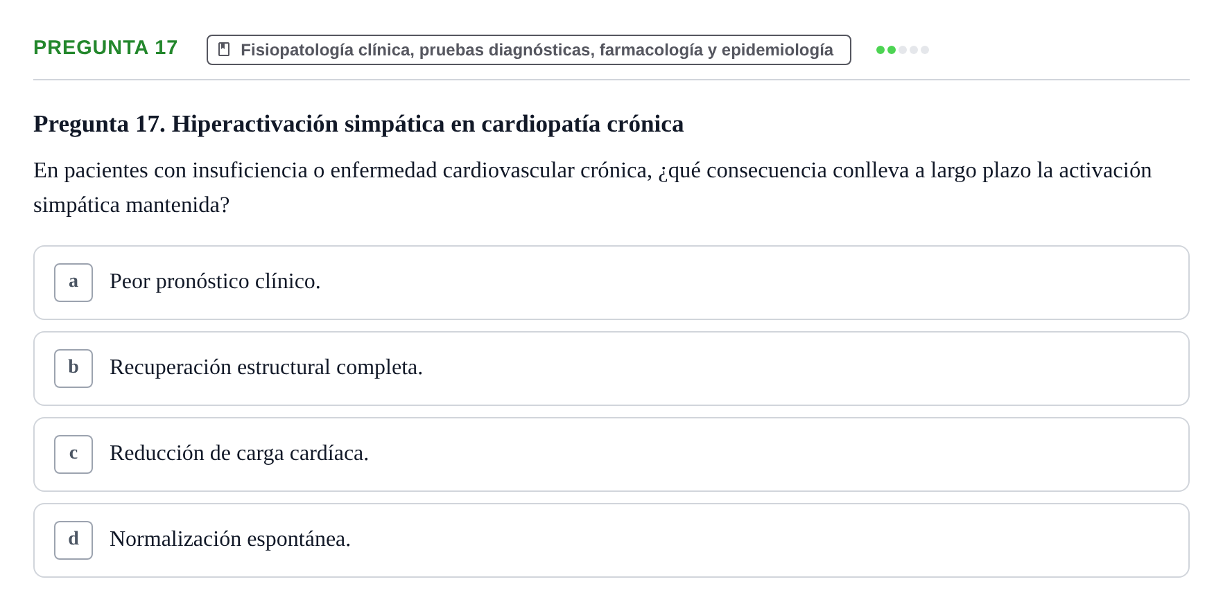 Enunciado: Pregunta 17