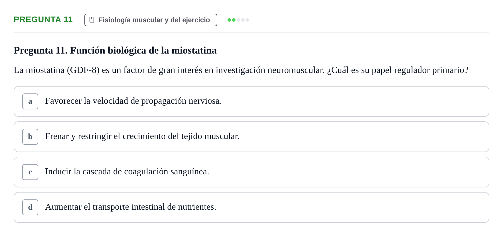 Enunciado: Pregunta 11