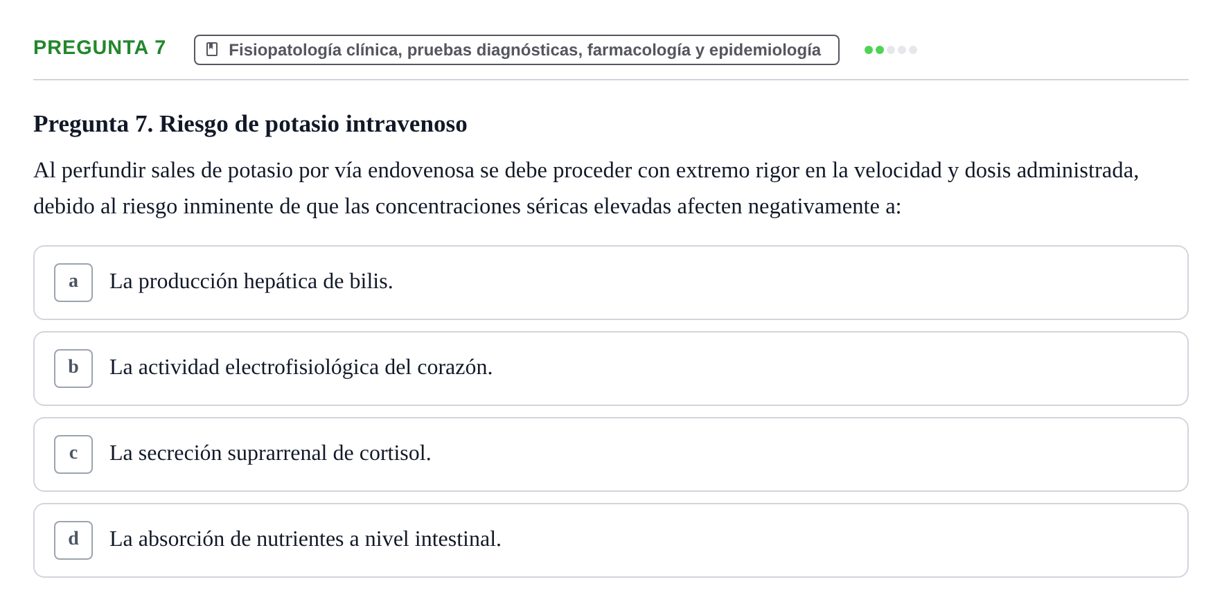 Enunciado: Pregunta 7
