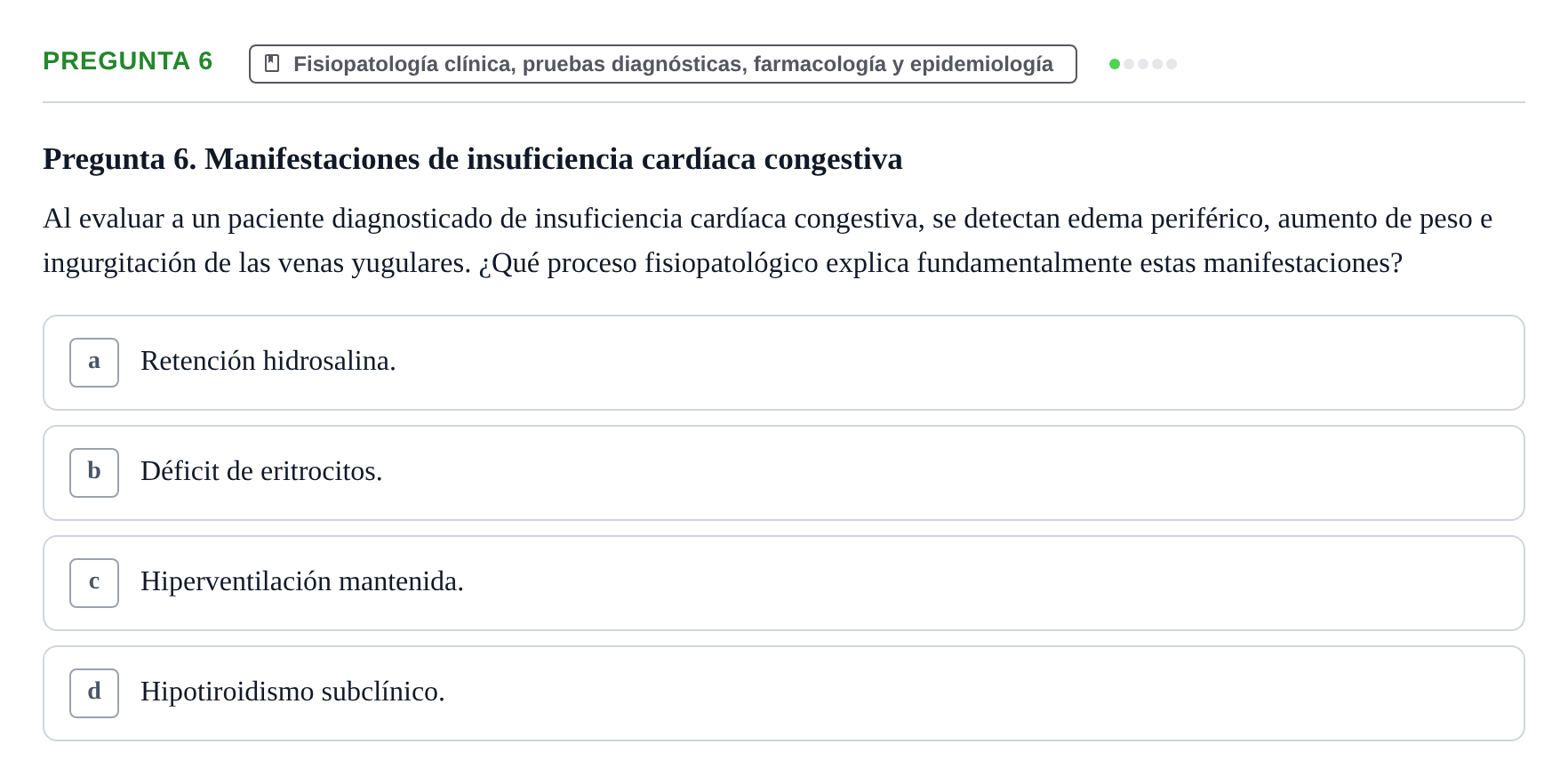 Enunciado: Pregunta 6