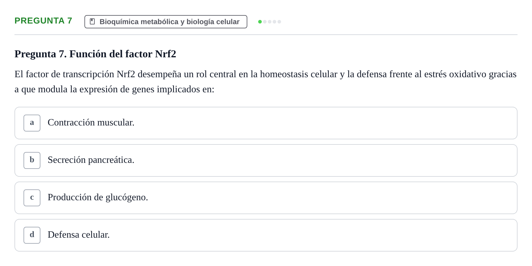 Enunciado: Pregunta 7