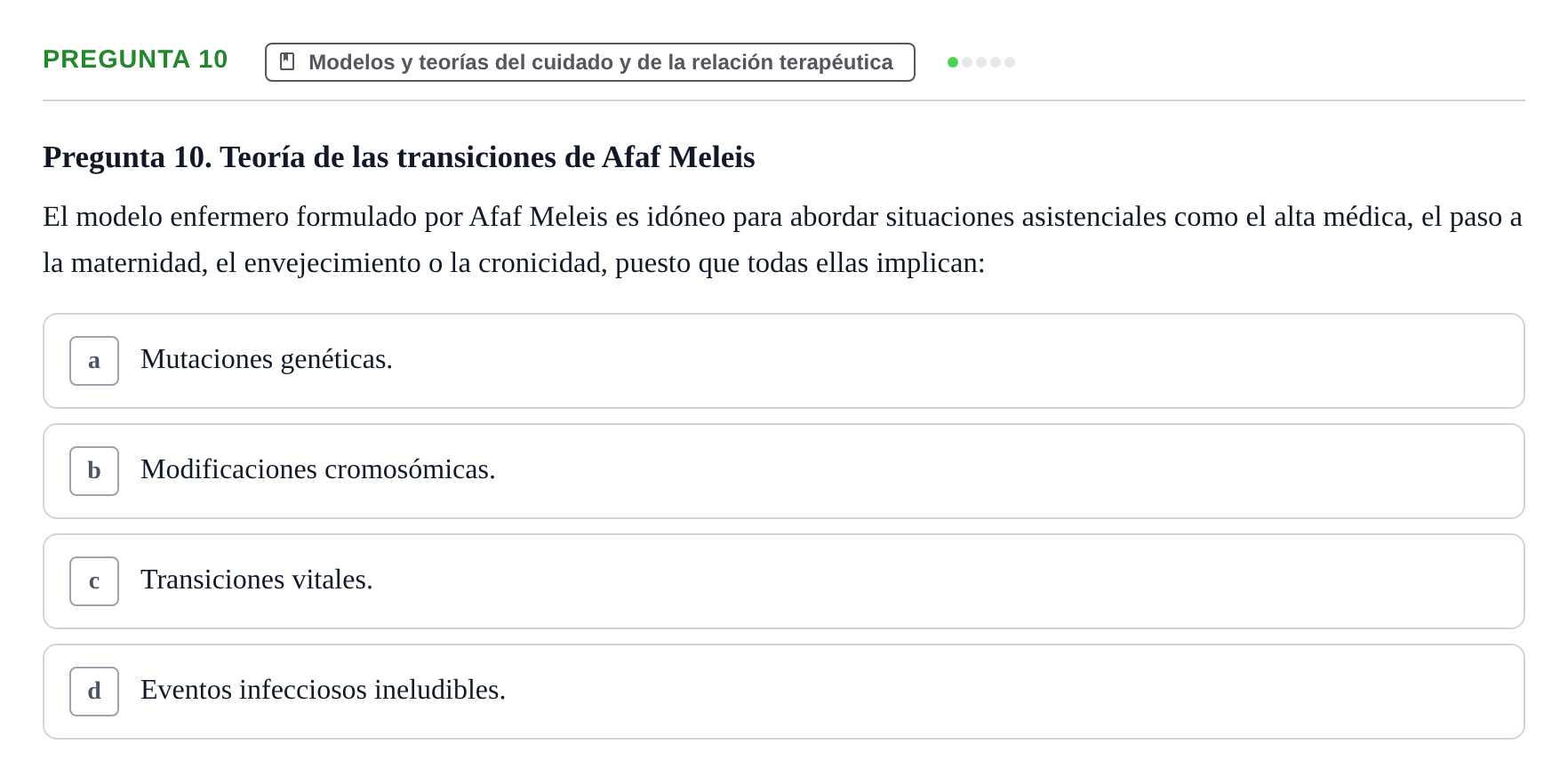 Enunciado: Pregunta 10