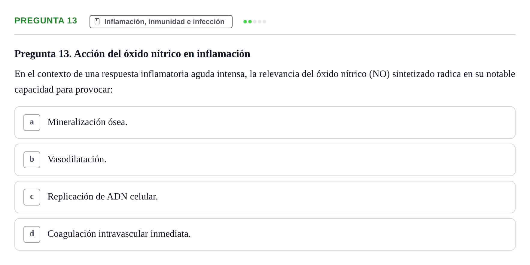 Enunciado: Pregunta 13